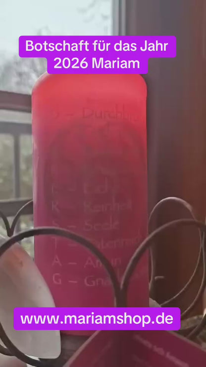 Donnerstagkerze mit neuer Frequenz beschreibung-meditation - Gebetskarte