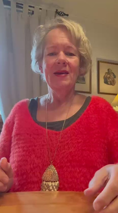 SET Orange Delphine und Mariamherzkerze